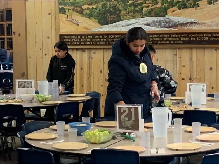 Setting up lunch!