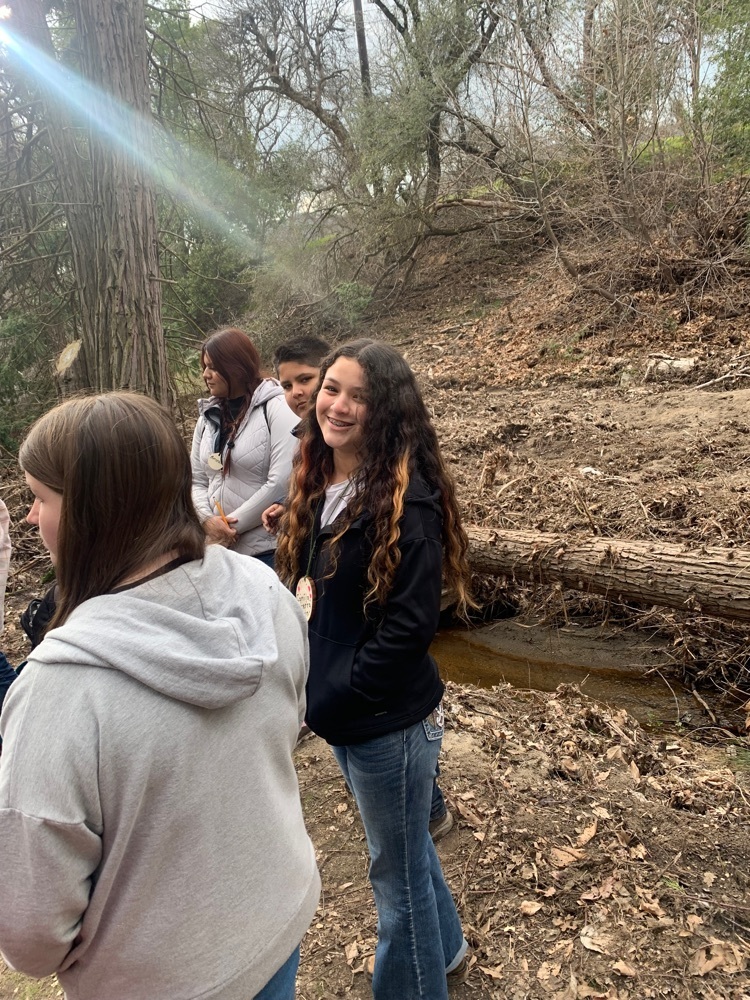 Camila wrapping up Geology Trail!